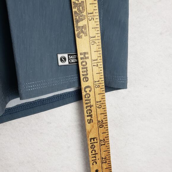 Salty Crew Men's Size 33 Essential Quick Dry Board Shorts Navy Beige Stripes New - Picture 6 of 10